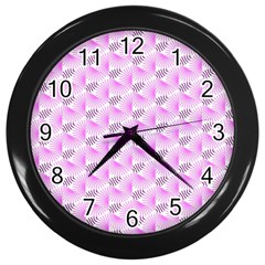 Pattern Wall Clocks (black) by gasi