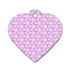 Pattern Dog Tag Heart (two Sides) by gasi