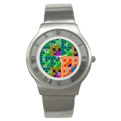 Pattern Stainless Steel Watch by gasi