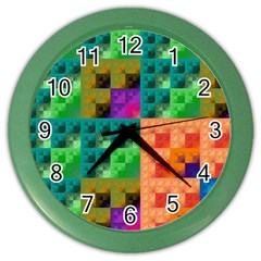 Pattern Color Wall Clocks by gasi