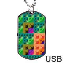 Pattern Dog Tag Usb Flash (two Sides) by gasi