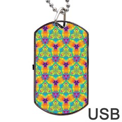 Pattern Dog Tag Usb Flash (one Side) by gasi