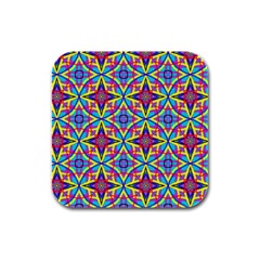 Pattern Rubber Square Coaster (4 pack) 