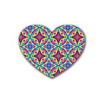 Pattern Rubber Coaster (Heart)  Front