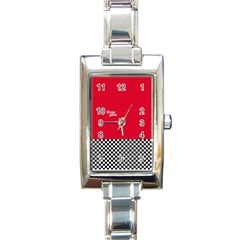 Racing Team Rectangle Italian Charm Watch by gasi