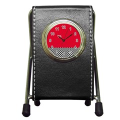 Racing Team Pen Holder Desk Clocks by gasi