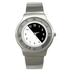 Pattern Stainless Steel Watch