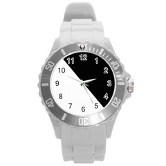 Pattern Round Plastic Sport Watch (L)