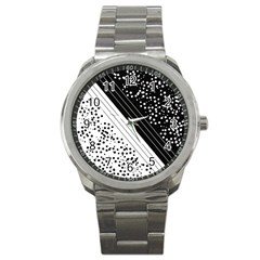 Pattern Sport Metal Watch by gasi