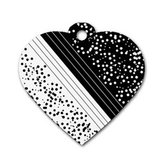 Pattern Dog Tag Heart (one Side) by gasi