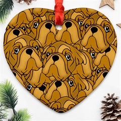 Bulldogge Ornament (heart) by gasi