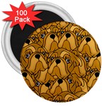 Bulldogge 3  Magnets (100 pack) Front