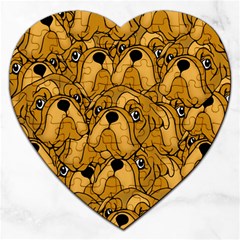 Bulldogge Jigsaw Puzzle (heart) by gasi