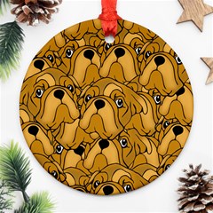 Bulldogge Round Ornament (two Sides) by gasi