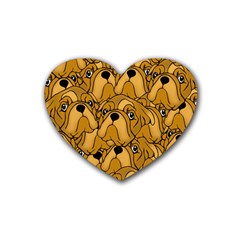 Bulldogge Rubber Coaster (heart)  by gasi