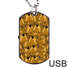 Bulldogge Dog Tag Usb Flash (two Sides) by gasi