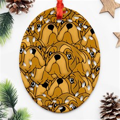 Bulldogge Ornament (oval Filigree) by gasi