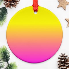 Pattern Round Ornament (two Sides) by gasi