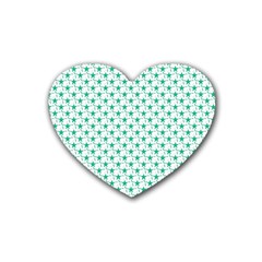 Pattern Rubber Coaster (heart)  by gasi