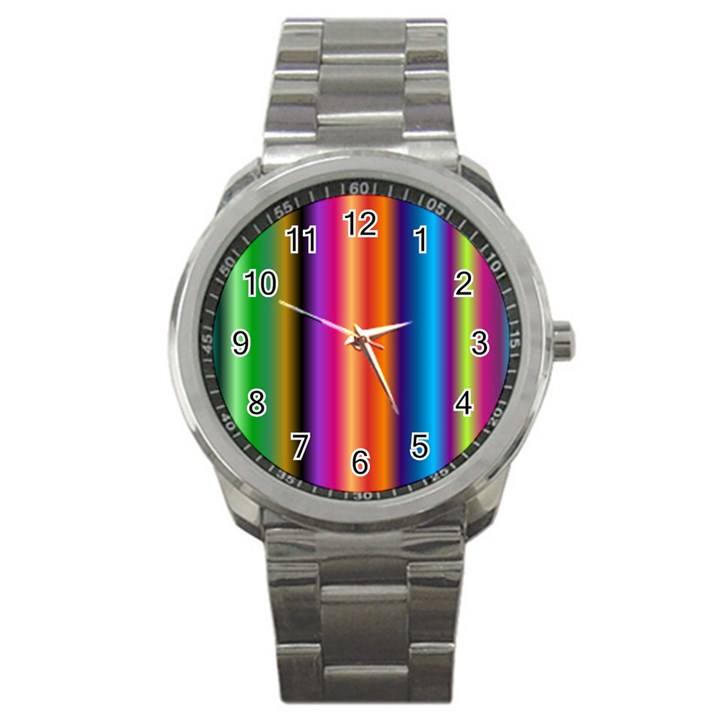 Pattern Sport Metal Watch