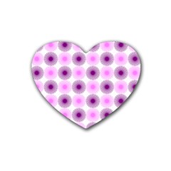 Pattern Rubber Coaster (heart)  by gasi