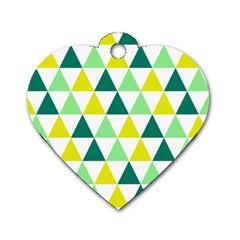 Pattern Dog Tag Heart (two Sides) by gasi