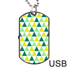 Pattern Dog Tag Usb Flash (one Side) by gasi