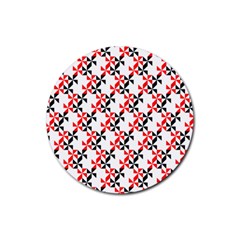 Pattern Rubber Round Coaster (4 Pack)  by gasi