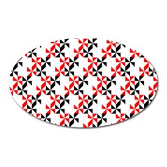 Pattern Oval Magnet by gasi