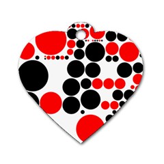 Pattern Dog Tag Heart (two Sides) by gasi