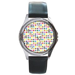 Pattern Round Metal Watch by gasi