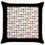 Pattern Throw Pillow Case (Black) Front