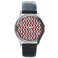 Pattern Round Metal Watch by gasi