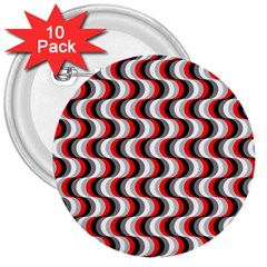 Pattern 3  Buttons (10 Pack)  by gasi