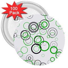 Pattern 3  Buttons (100 Pack)  by gasi