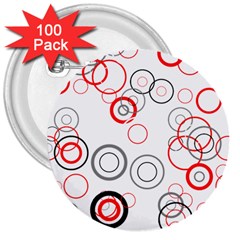 Pattern 3  Buttons (100 Pack)  by gasi