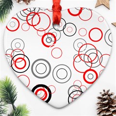 Pattern Heart Ornament (two Sides) by gasi