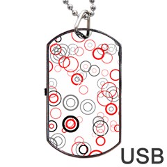 Pattern Dog Tag Usb Flash (one Side) by gasi