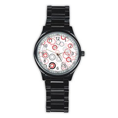 Pattern Stainless Steel Round Watch by gasi