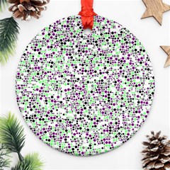 Pattern Round Ornament (two Sides) by gasi