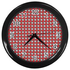 Pattern Wall Clocks (black) by gasi