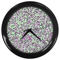 Pattern Wall Clocks (black) by gasi