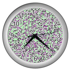 Pattern Wall Clocks (silver)  by gasi