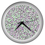 Pattern Wall Clocks (Silver)  Front