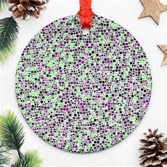 Pattern Round Ornament (two Sides) by gasi