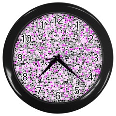 Pattern Wall Clocks (black) by gasi