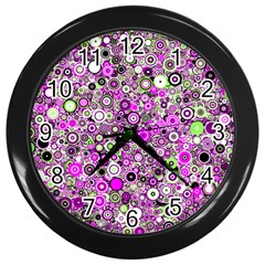 Pattern Wall Clocks (black) by gasi