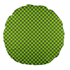 Pattern Large 18  Premium Flano Round Cushions by gasi