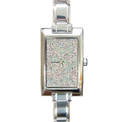 Pattern Rectangle Italian Charm Watch by gasi