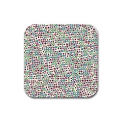 Pattern Rubber Square Coaster (4 Pack)  by gasi